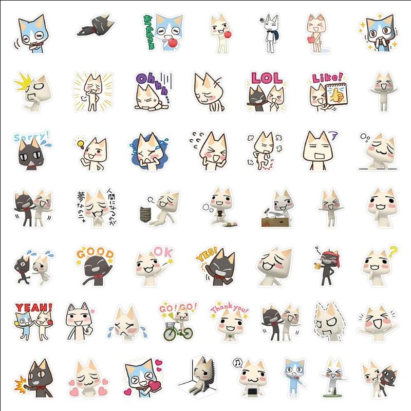10/30/50Pcs Cute Inoue Toro Stickers Cartoon Cat Meme Sticker Funny Graffiti Decals Luggage Laptop Phone Guitar Bike Kids Toys