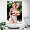 AI painting European and American sexy big breasted naked woman canvas poster uncensored blonde beauty erotic wall art