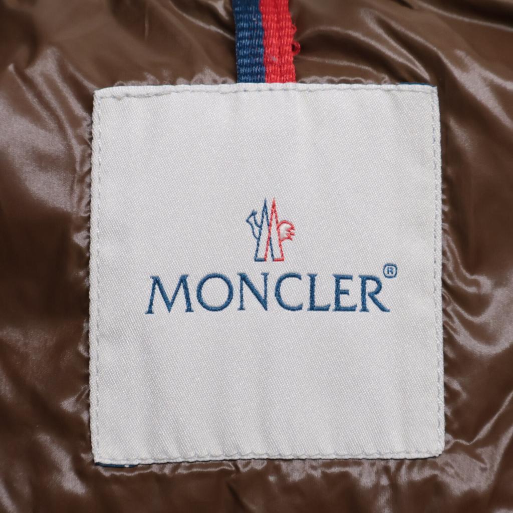 Moncler FLORIAN Florian Herringbone Hooded Down Jacket 2 BrownUsed