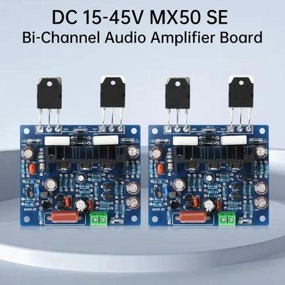 MX50 SE 2PCS 100W*2 Digital Sound Amplifier Board Dual Channel HiFi Stereo Audio Power Amplifiers AMP Module KTB817 KTD1047