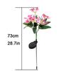 Popular Solar Orchid Lawn Light: LED Decorative Festival Garden Lamp for Patio, Courtyard, Park