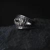 Retro Devil Tooth Wide Circle Devil Ring Men's Jewelry Japanese and Men and Women