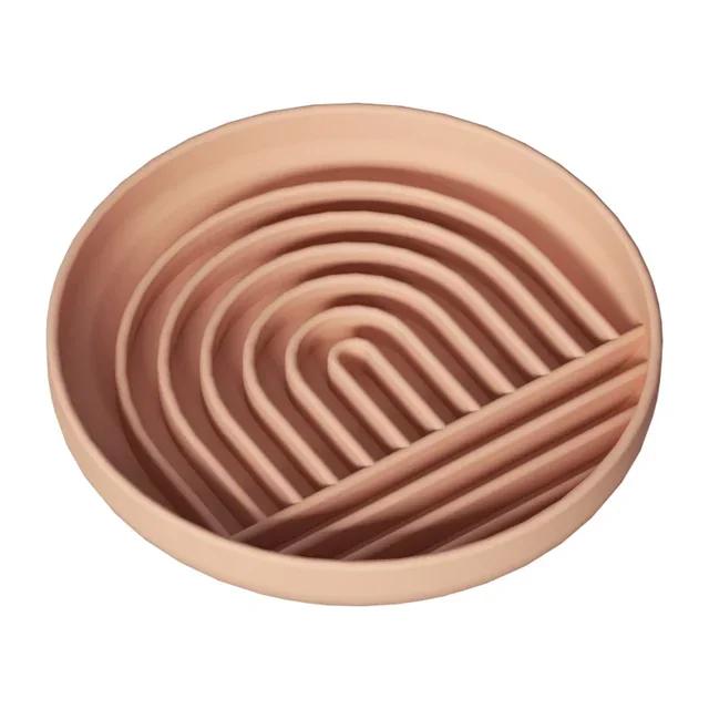 

Non-Slip Anti-Choking Pet Feeder Silicone Dog Lick Mat Slow Food Bowl Plate For Dogs Pet Daily Feeding Accessory Supplies темно-розовый