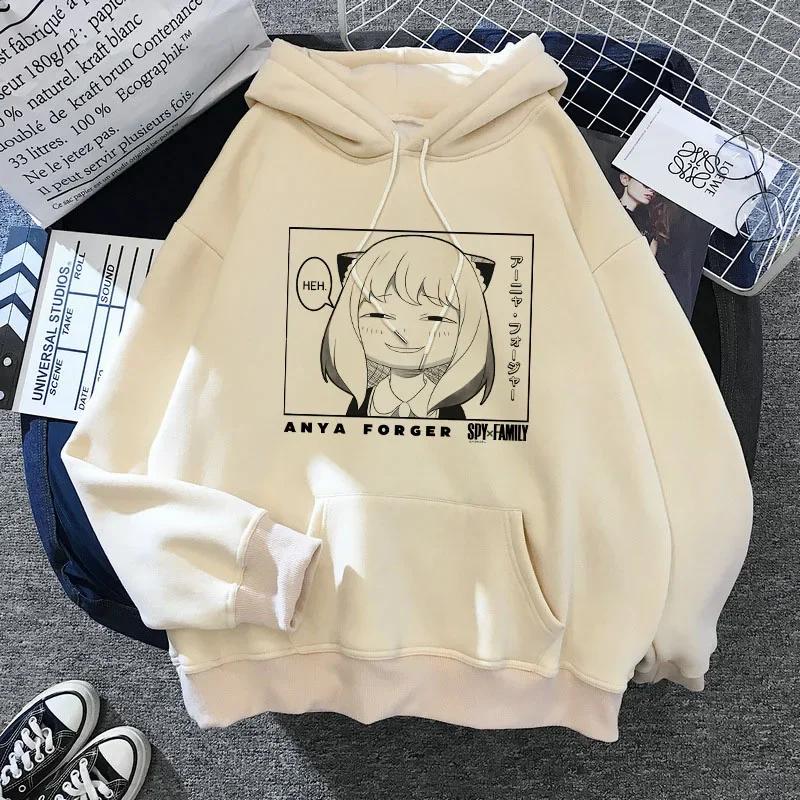 SPY X FAMILY Hoodie Anya Forger Harajuku Kawaii Manga Spyxfamily Sweatshirt Hoody Casual Streetwear Anime Unisex Graphic New