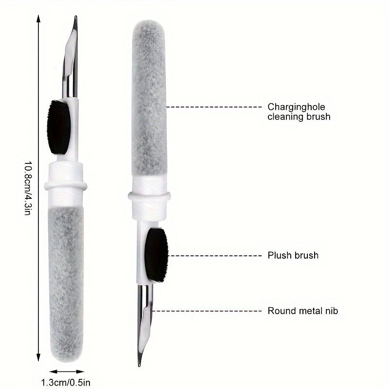 Durable ABS Wireless Earbud Cleaning Pen with Precision Brush - Ideal for Earphones, Keyboards & More, Includes Replacement Tips, Earbuds Wireless