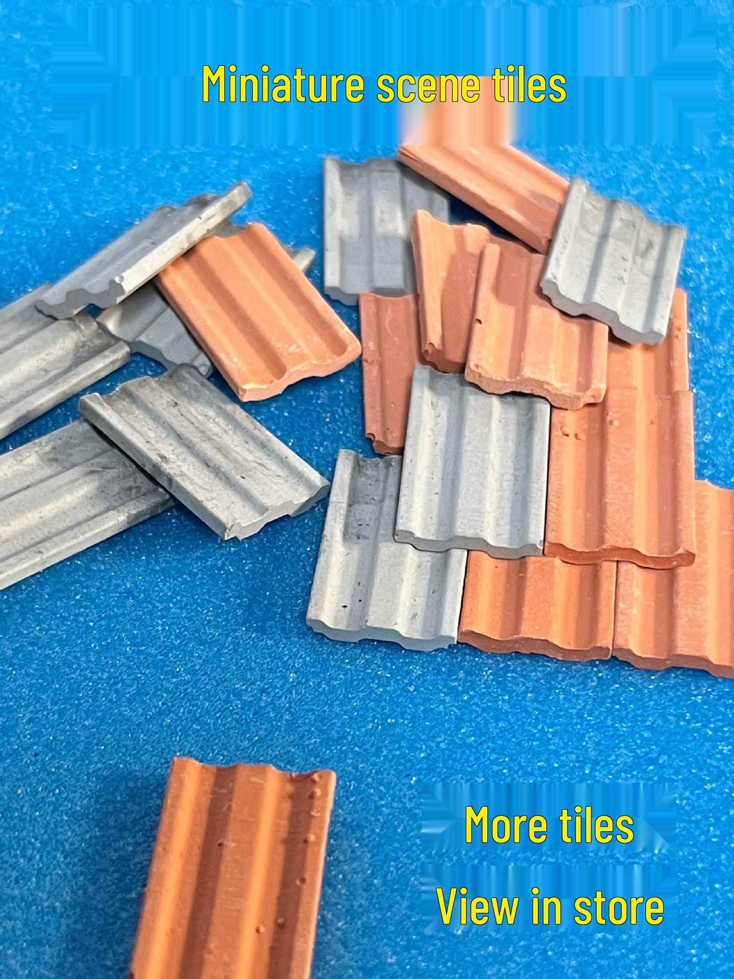 

Миниатюрный дом из старого кирпича с красно-синей плиткой для DIY-сцены Large Brick (10 pieces)