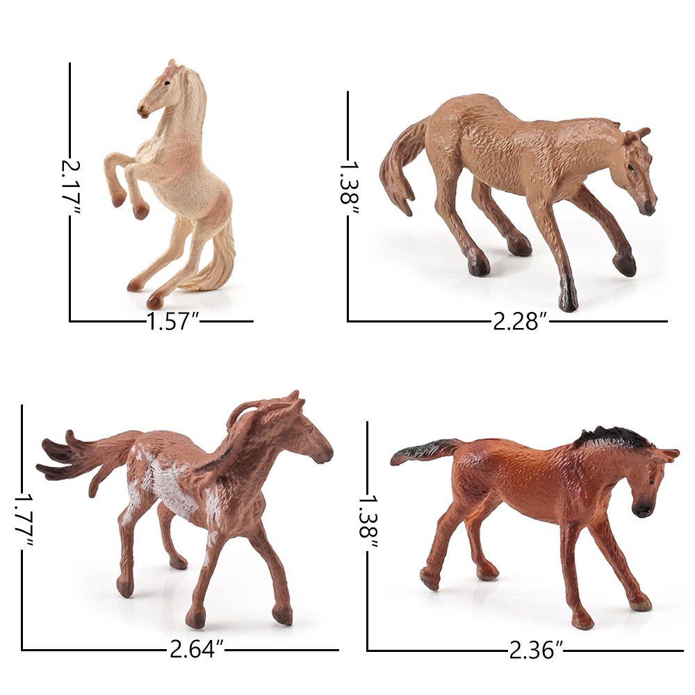 Animal Static Simulated Pony  Cake Topper Figures Horse Model