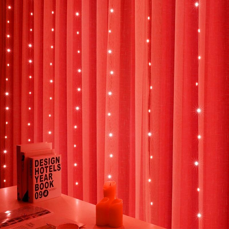 LED Window Curtain String Light Wedding Party Home Garden Bedroom Outdoor Indoor Wall Decorations