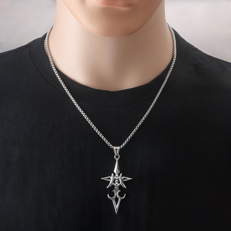 Stainless Steel Fate Zero Arthur Pendragon Saber Pendant Necklace for Men and Women