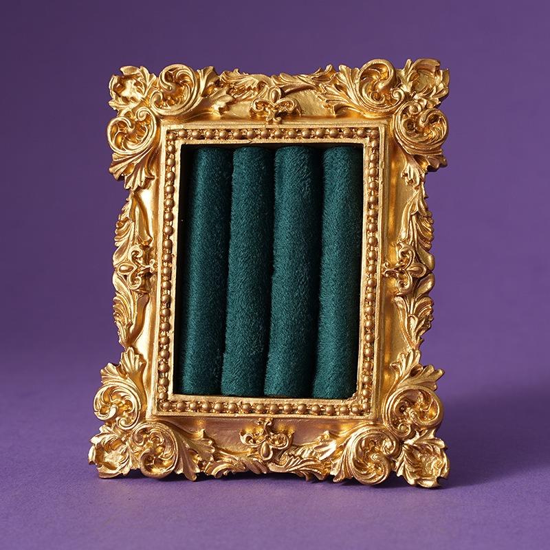 Vintage European Jewelry Display,Vintage Palace Style Ring Tray, Photo Frame Ring Holder Tray For Earrings Necklaces