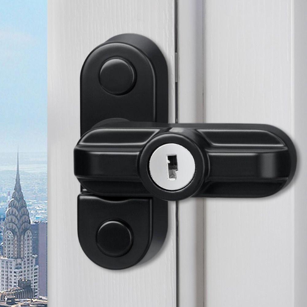 With Key Security Restrictor Lock Zinc Alloy Safety Locks Lock Buckle T-Lock  Home Security