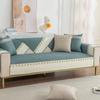 Spring Cotton Color Matching Lace Sofa Cushion Simple Cotton Fabrics Non-Slip Sofa Cushion Towel