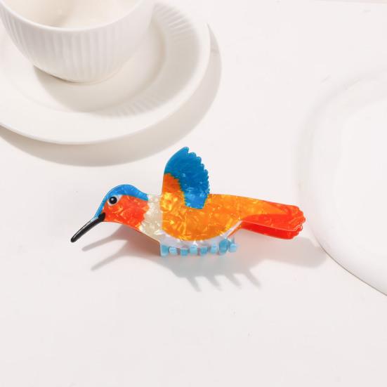 Colorful Bird Hair Claw Clip Strong Hold Non Slip Parrot Sparrow Hummingbird Shape Hair Clamp Hair Accessories for Women Girls