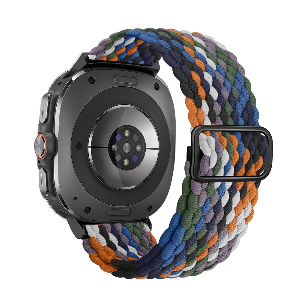 Braided Loop For Samsung Galaxy Watch 7 Ultra Band 47mm Adjustable Metal Connector Nylon Bracelet Galaxy Watch Ultra Strap 47 Mm
