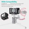 Aluminum Alloy Camera Vlog Cage Protective Camera Cage with 1 4 3 8 Inch Screw Holes Compatible with Sony RX0 II