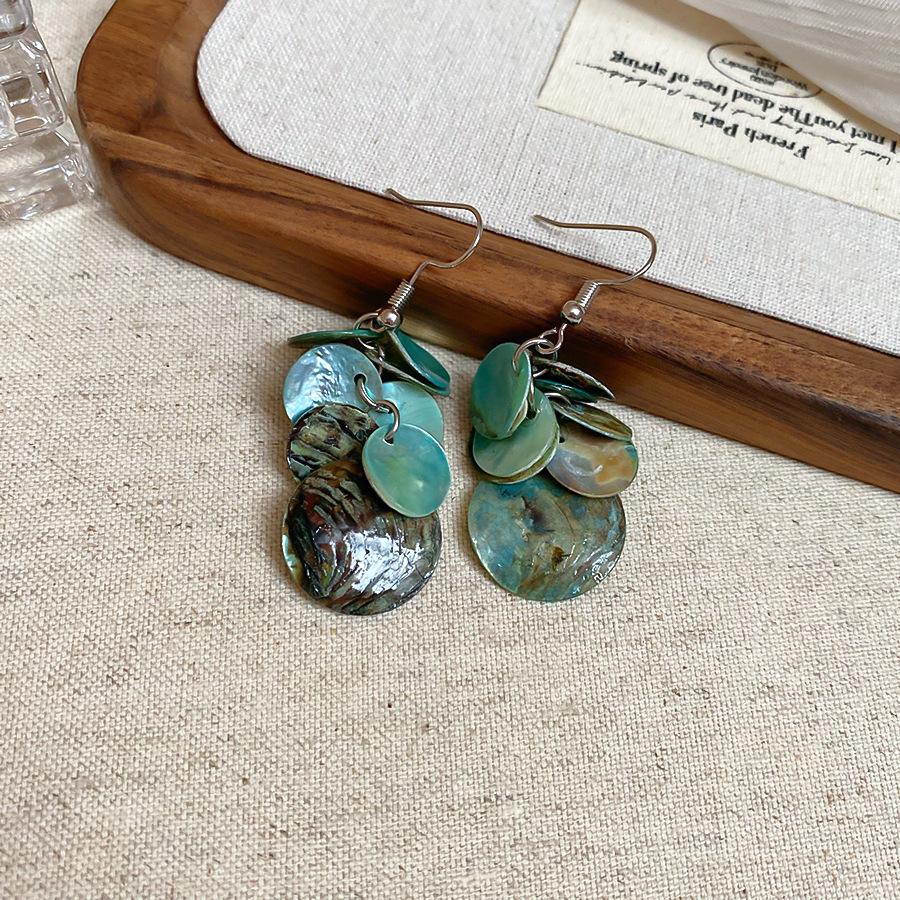 

Круглые серьги-кисточки для женщин, ретро этнический стиль, серьги-крючки, богемные висячие серьги, темпераментные, роскошные дизайнерские цирконы