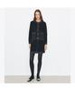 Tolibeochi Topstitch Wool Skirt - Black