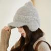 Cute Cat Ear Baseball Cap Autumn and Winter Windproof Ear Protection Knitted Hat Plus Velvet Thickened Knitted Hat
