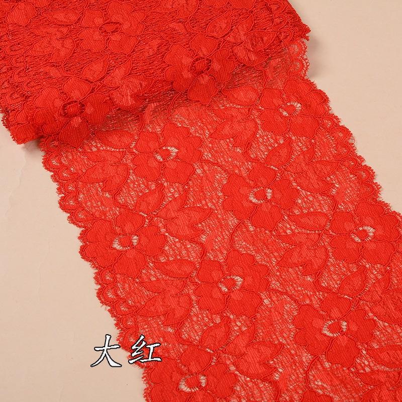 1 yard elastická krajková lemovací stuha pro šití Spandex Nylon 16cm Pletené doplňky Sukně Spodní prádlo Oblečení Doplňky