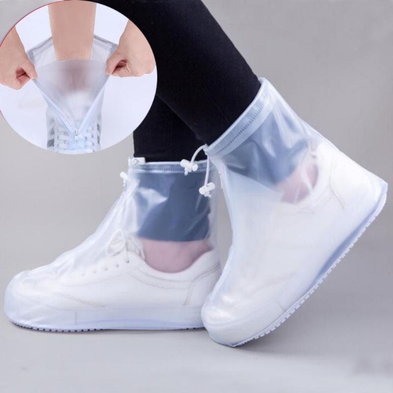Silicone Waterproof Shoe Cover Unisex Shoes Protectors Rain Boots for Indoor Outdoor Rainy Reusable Quality Non-slip Shoe Cover
