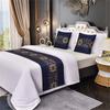 Landscape Painting Bed Flags Bedroom Decoration Bed End Scarf Hotel Household Dustproof Decorative Cloth Home Textiles Household Goods Pillow Cover