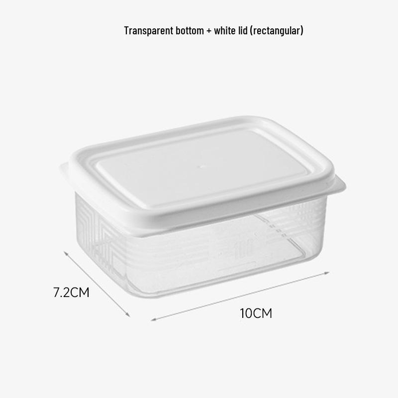 Large Transparent Rectangular Food Storage Container with Lid - Stackable, Food Grade, for Refrigerator & Freezer