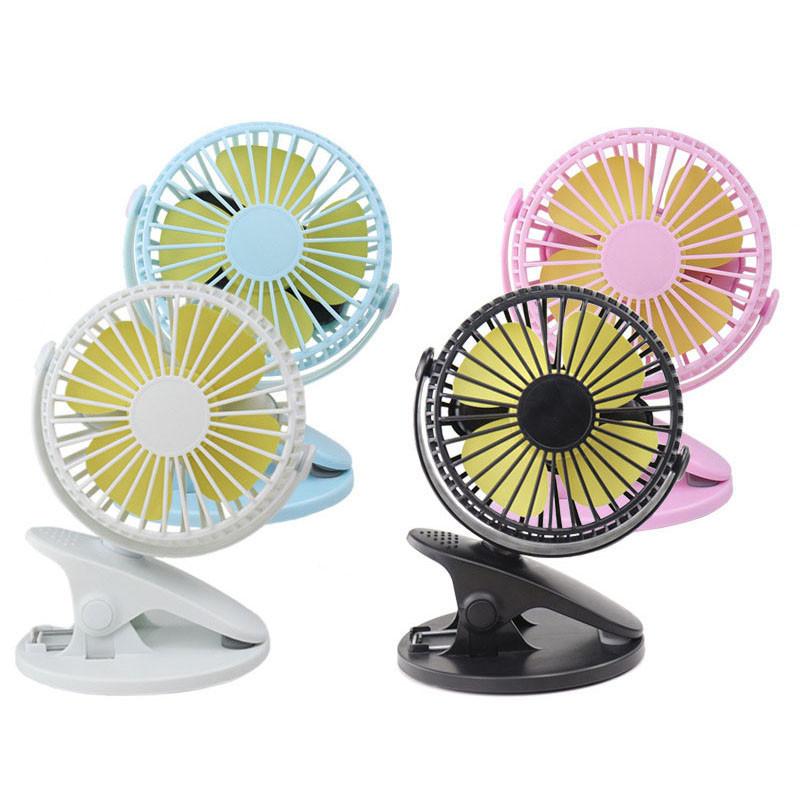 Small Yet Powerful Personal Portable Desk Fan With 3-speed Settings And Usb Rechargeable Battery