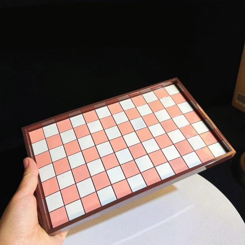 Chess Board Resin Mold Checker Game Board Silicone Mold 3D Chess Pieces Resin Casting Molds for DIY Jewelry Crafts