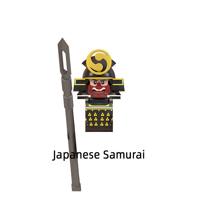 

Средневековый японский самурай модель блоки MOC кирпичи набор подарки игрушки для детей WM6090