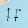 Set of 3 Pairs Non-perforated Magnet Stud Earrings Stainless Steel for Cross Dangling Earrings Clip On Jewelry for Women