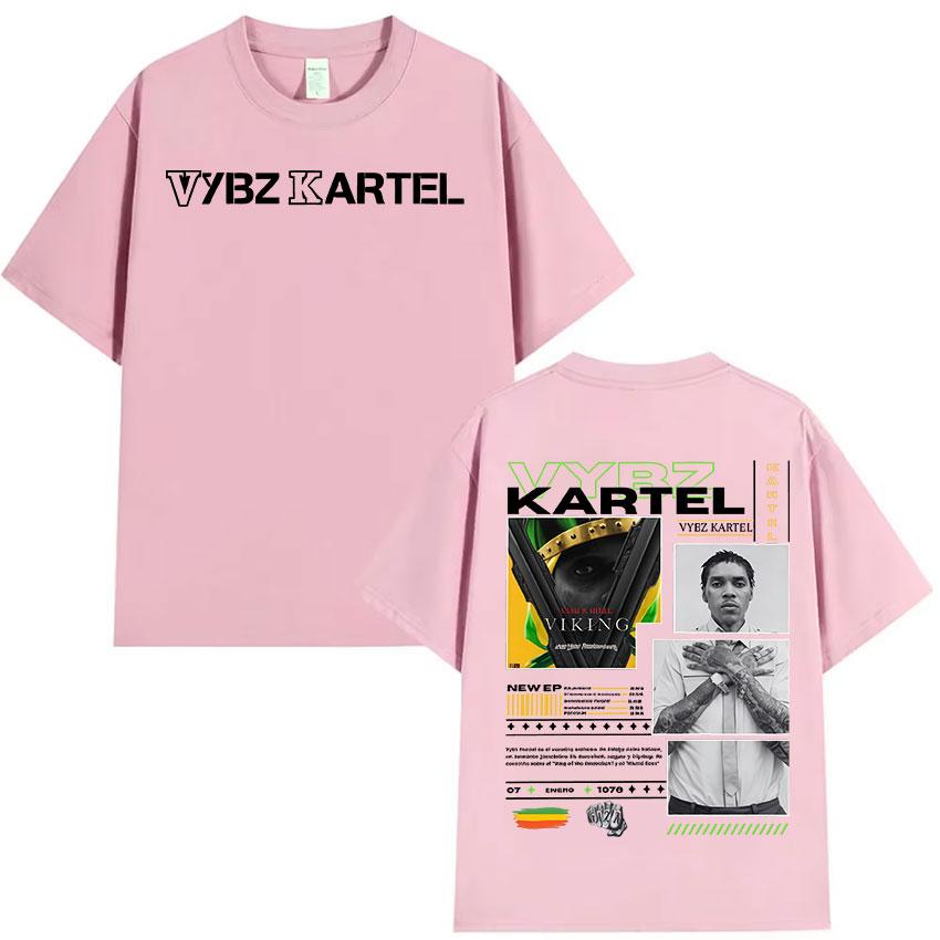 2025 Summer Rapper Vybz Kartel Album Graphic Mens Hip Hop Gothic Short Sleeve TShirt Retro 100 Pure Cotton Printed Tshirt
