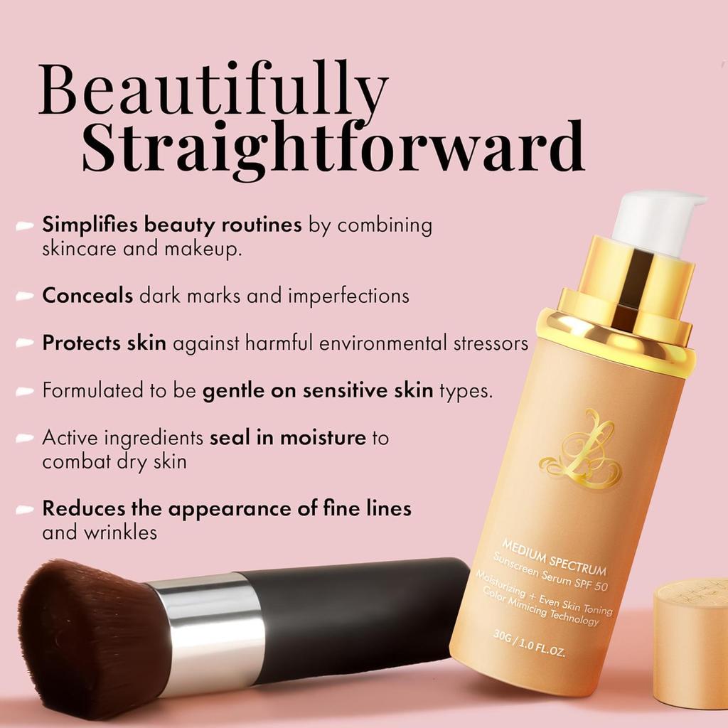 4-in-1 Color-Changing Long-Lasting Concealer & Natural Non-Cakey Foundation