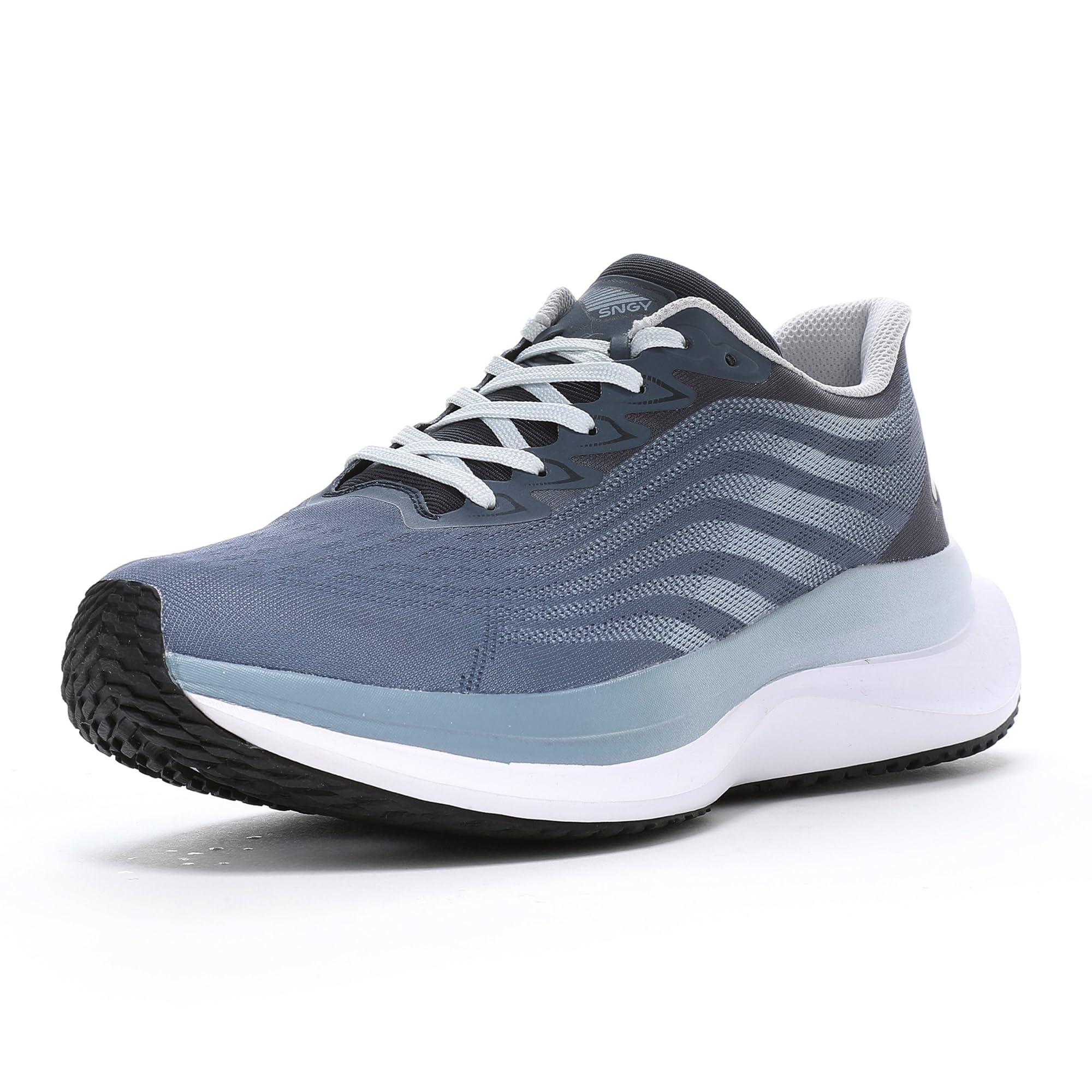 Moonstar Synergy Thick Shock SNGY Ash 3E Cushion, Lightweight, Soft, Cushioned, Sole, Absorption, Breathable, Wide, UV01, Blue, 26.5 cm,