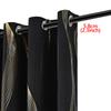 1PC Full Blackout Hot Stamping Wave Pattern Perforated Curtain, Suitable for Hotel Bedrooms and Living Rooms