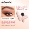 Lakerain Eyeliner Stamp One-Press Forming Beginner Friendly Fast Drying Formula Waterproof Sweat-proof Intense Color Eyeliner