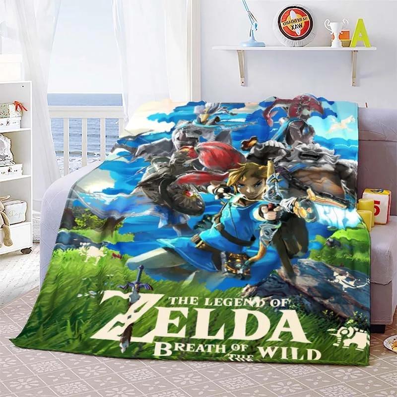 

Games Blanket Zelda Soft Plush Flannel Blanket Bedroom Sofa Bed Office Throw Blanket Picnic Blanket Home Decor