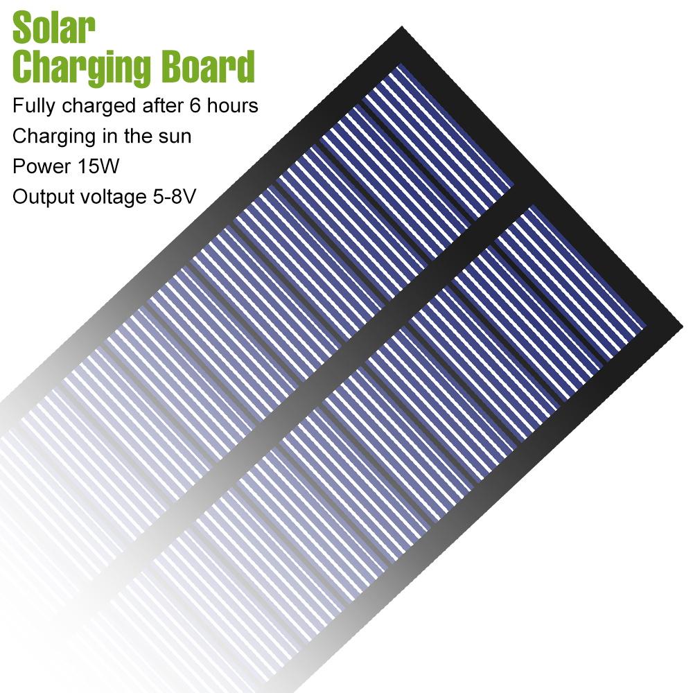 LED Solar Bulb Outdoor Camping Lamp Garden 15W Rechargeable Charge Light Courtyard Decoration Hanging USB Indoor Emergency Bulbs