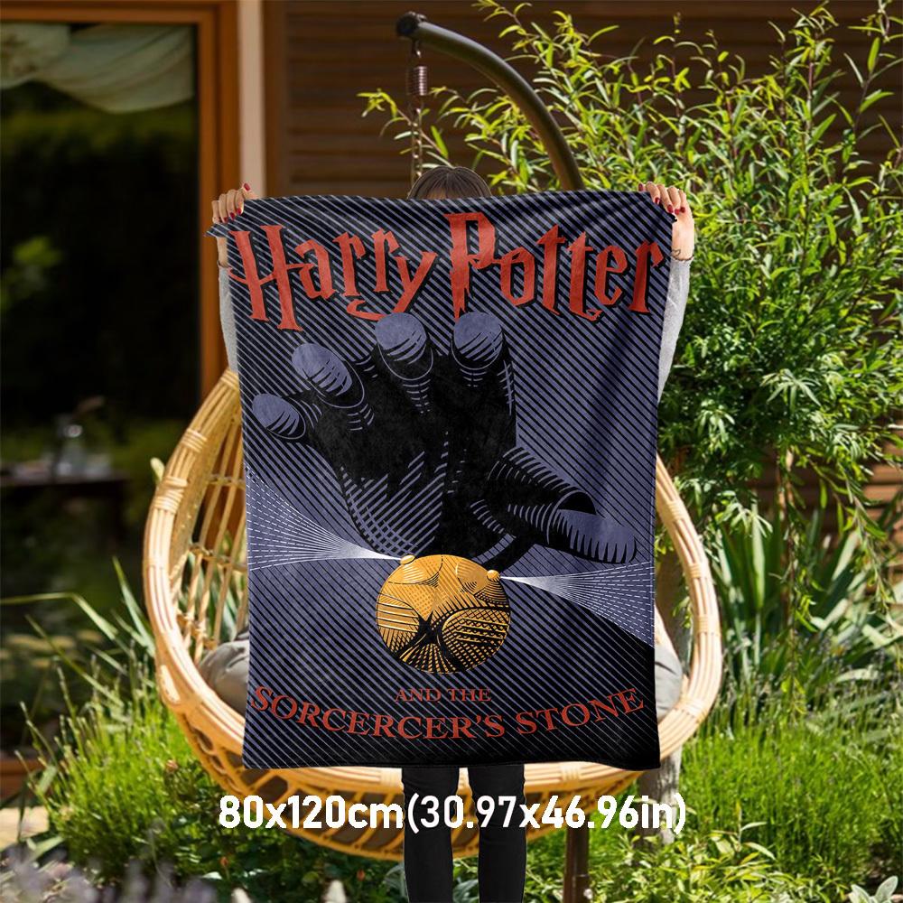 

1pc Harry Potter,Sorcerer s Stone,J.K. Rowling Outdoor Flannel Throw Blanket All Season Soft Warmth,Home Decor 1031112 80x120cm