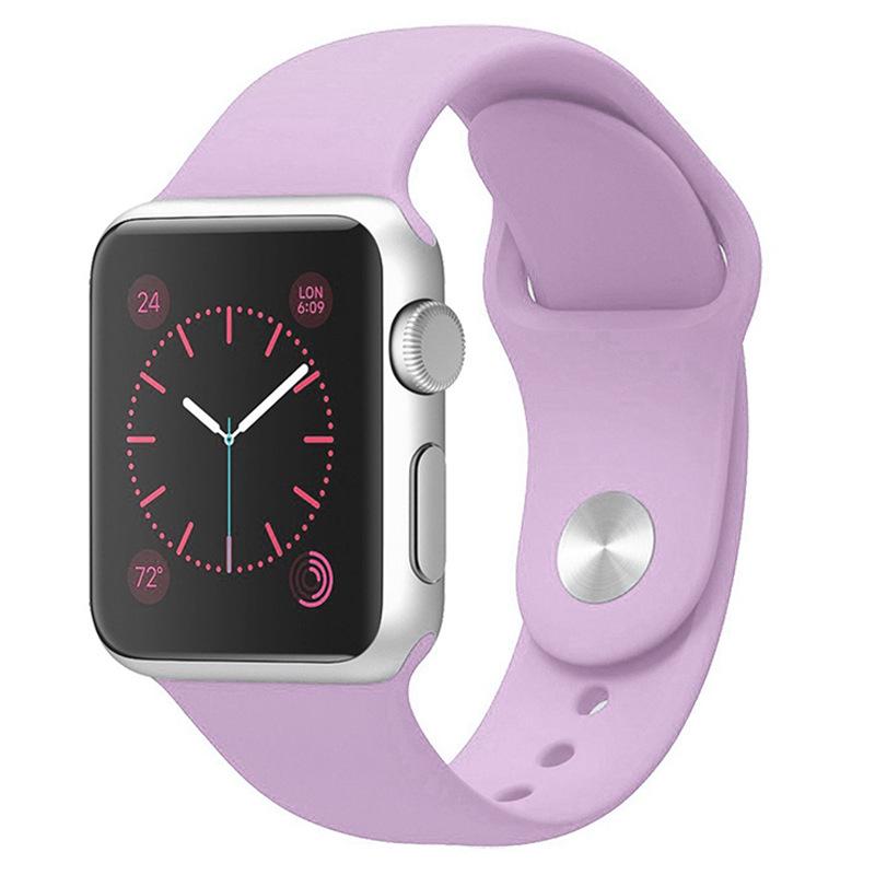 Apple Silicone Strap for Apple Watch Series 1-9/SE, Classic Sports Band