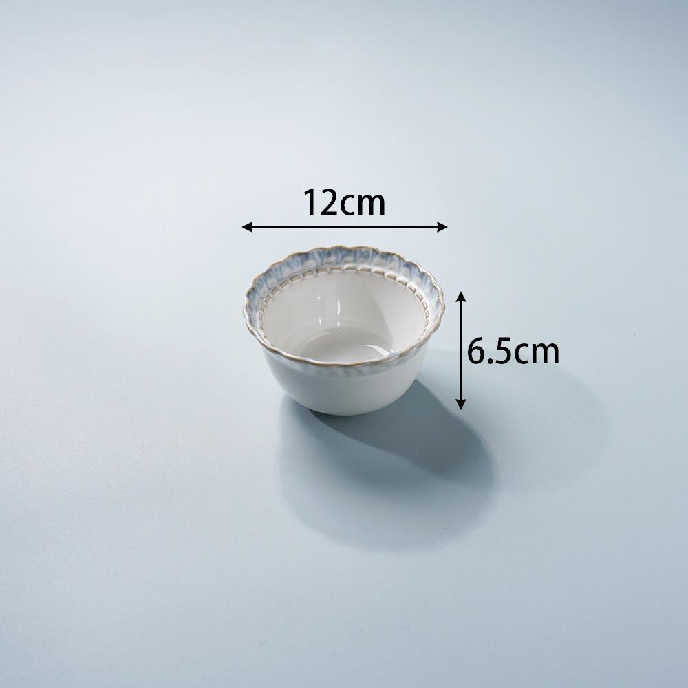 Fühl! Blaues Spitzen-Geschirrset: Steak, Frühstück, Westlich, Dessert, Obstteller