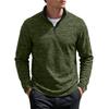 Men's 1/4 Zip Pullover Sweatshirt Heather Stand Collar Long Sleeve Casual Lightweight Fleece Sweater Tops