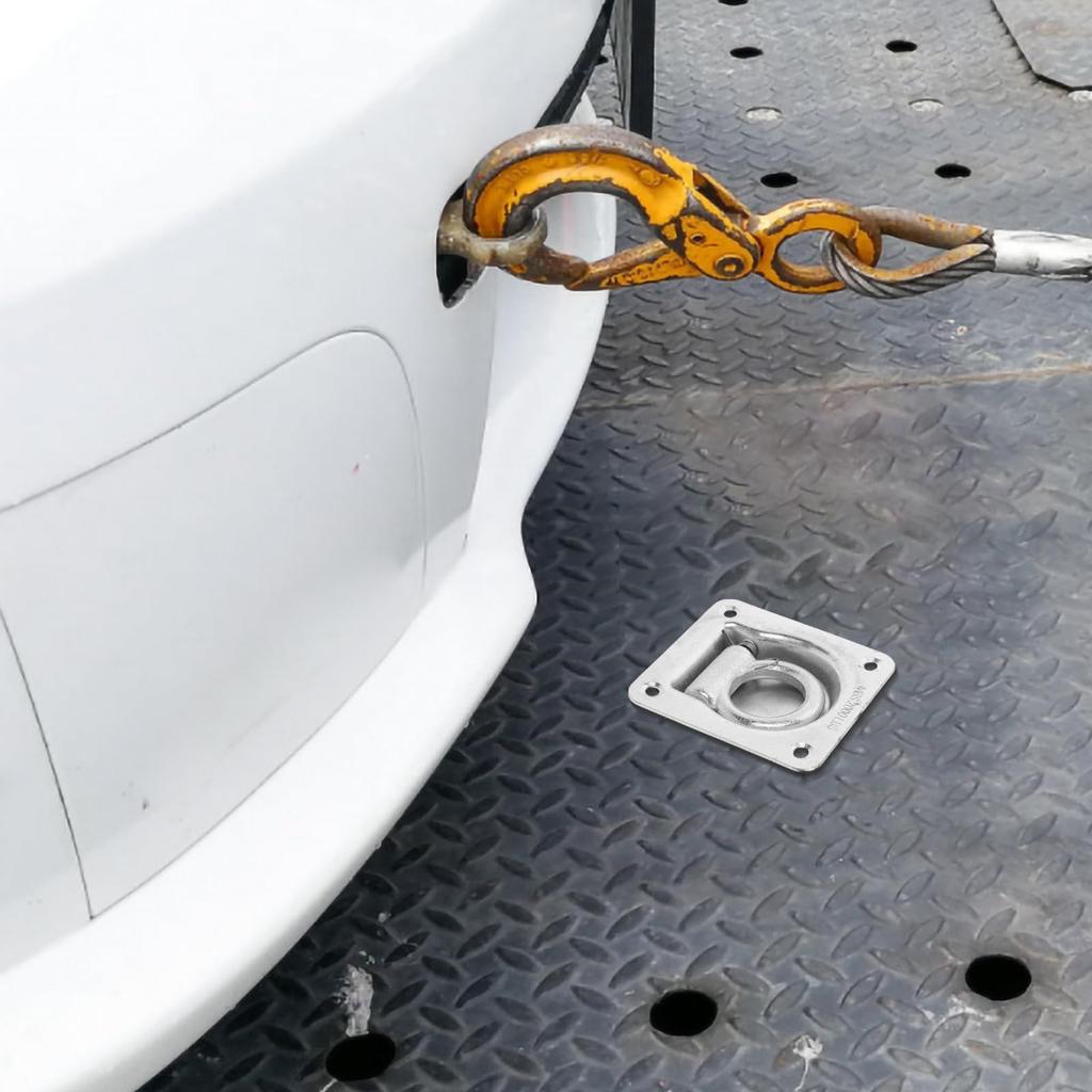 COOPHYA Carbon Steel Truck Floor Hook, Silver Color, Recessed Flush