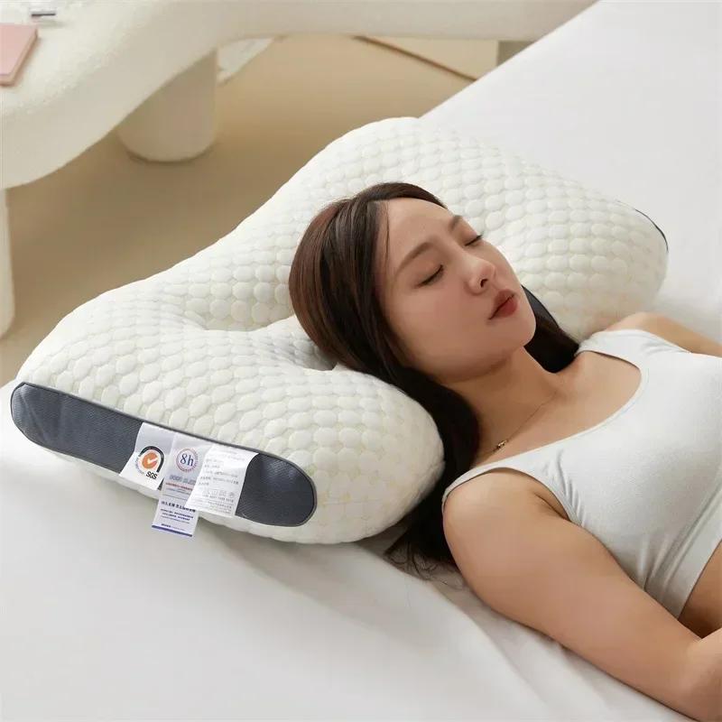 Cervical Orthopedic Neck Pillow Help Sleep And Protect The Pillow Neck Household Soybean Fiber SPA Massage Pillow For Sleeping