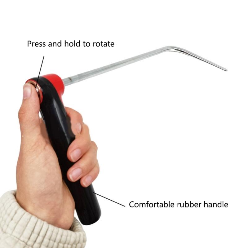 Metal Rotating Hook Easy Installation Space Organizers Hook Multifunction Rotatable Hook Simple for Small Space & Renters
