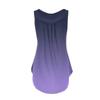 Women's Fashion Pleated Sleeveless Casual T-shirt Vest Button Top