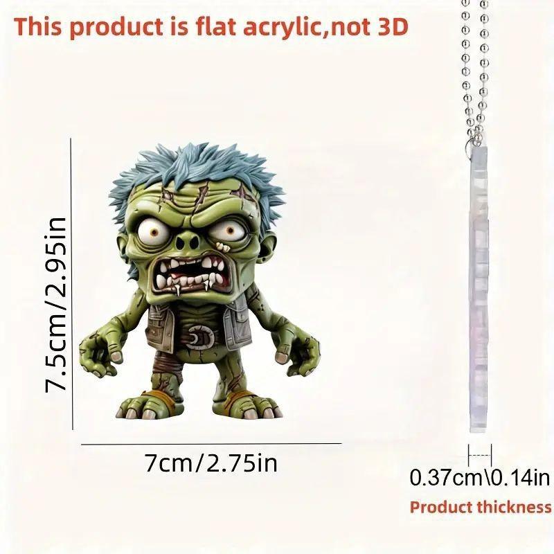 

Очаровательные тематические акриловые аксессуары для автомобиля на Хэллоуин со страшными мультяшными дизайнами персонажей 3