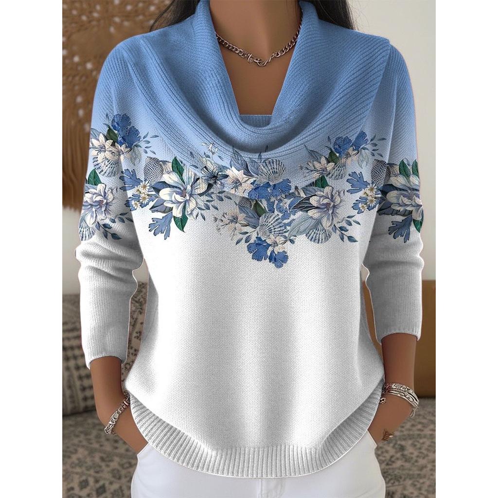 Damen Pullover Herbst Winter Mode Lässig Europäischer Amerikanischer Stil Warm Gemütlich Strick Oberteil