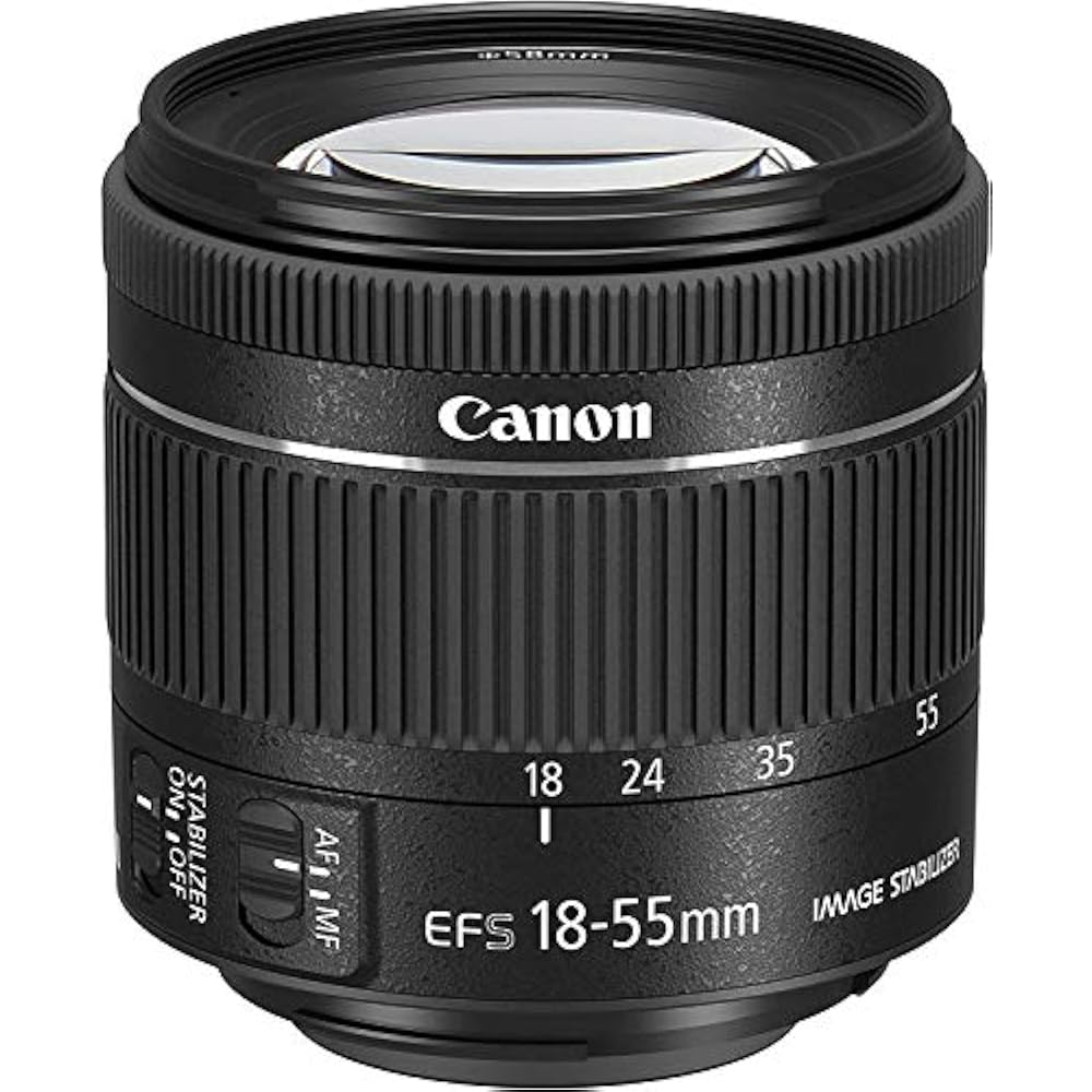 Canon Standard Zoom Lens EF-S18-55mm F4.0-5.6IS STM APS-C Compatible