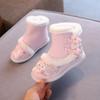 Zapatos Niña Kid Snow Boot Winter Girl Ethnic Cotton Shoe High Top Plush Princess Boot New Year Hanfu Shoe Kid Shoe Antique Shoe