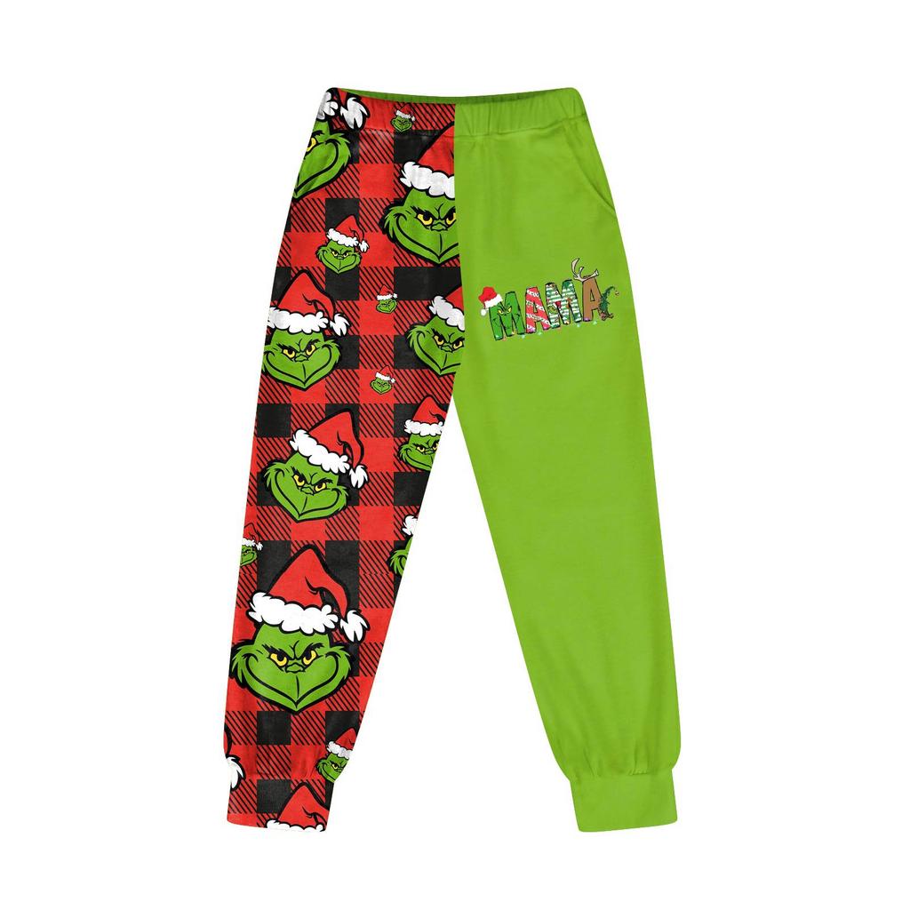 Kids' Fashion Christmas Print Loose-Fit Waistband Casual Sweatpants